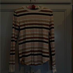 Aerie Multicolor Striped Long Sleeve Tee